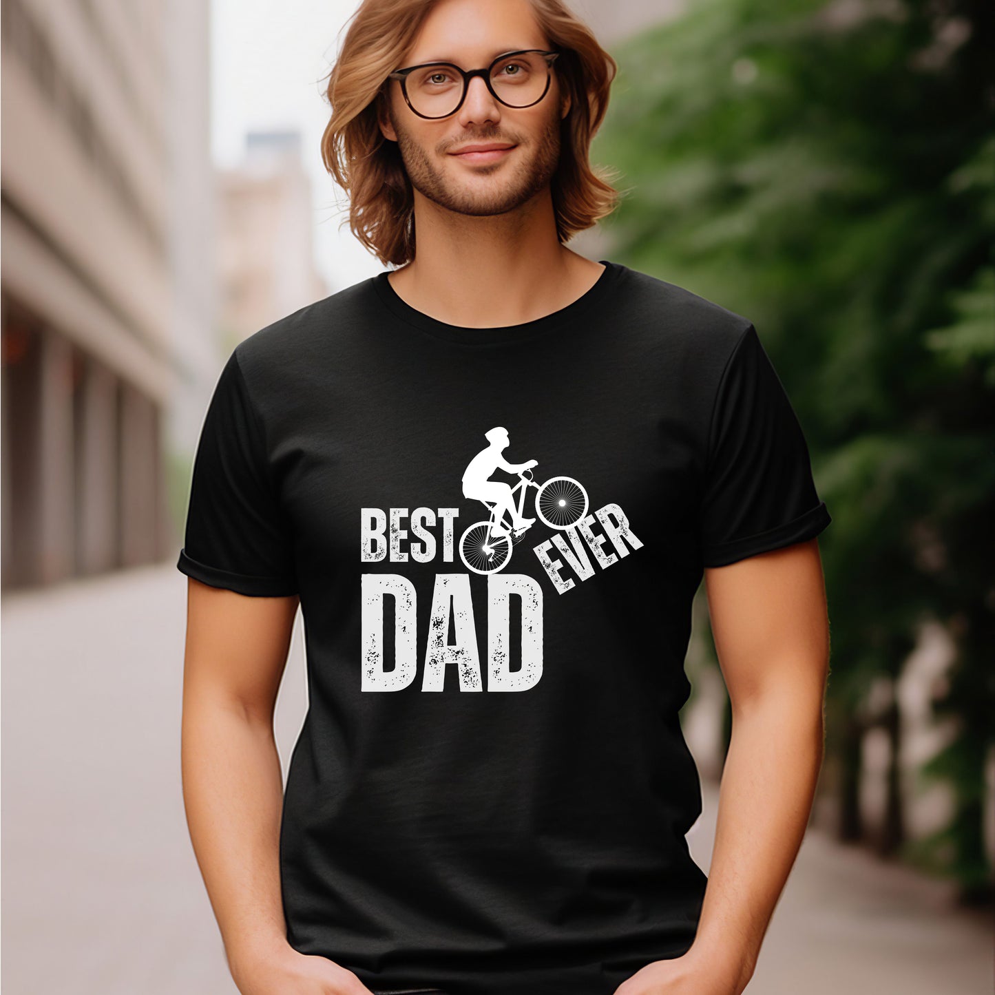 Best Cyclist Dad T-shirt - Biker Dad Birthday or Father's Day Gift