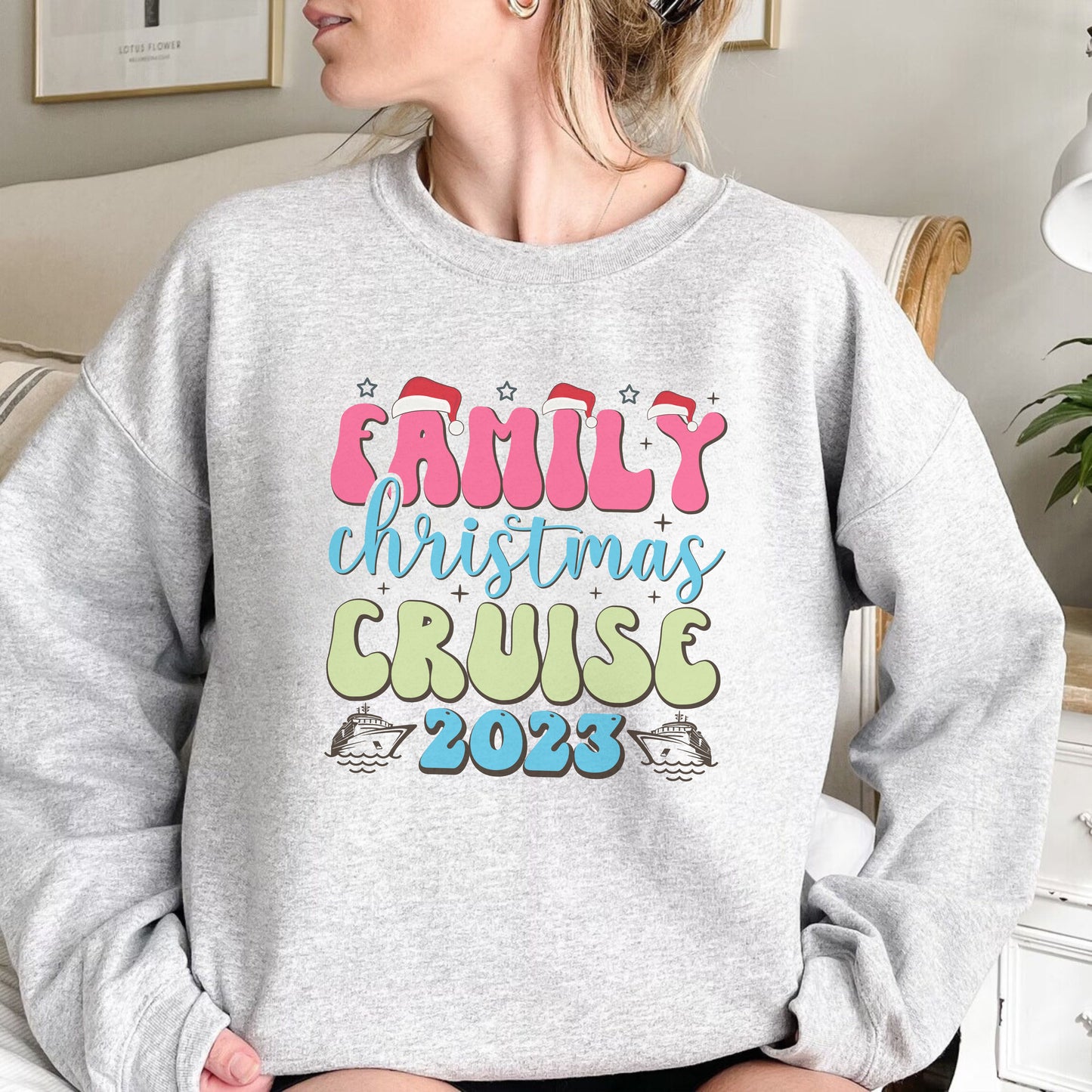 Family Christmas Cruising Sweatshirt 2023