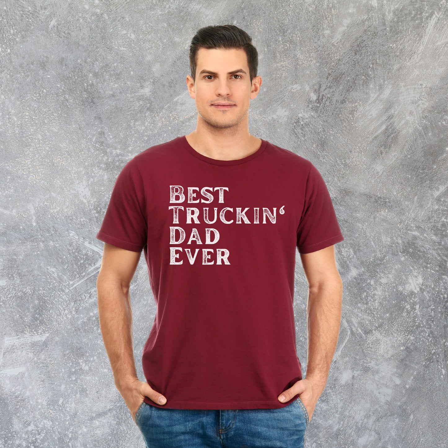 Best Truck Driver Dad T-shirt, Best Truckin' Dad Gift