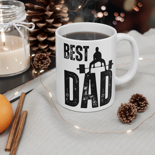 Best Weight Training Dad Mug - For Body Builders, Power Lifters and Gym Goers