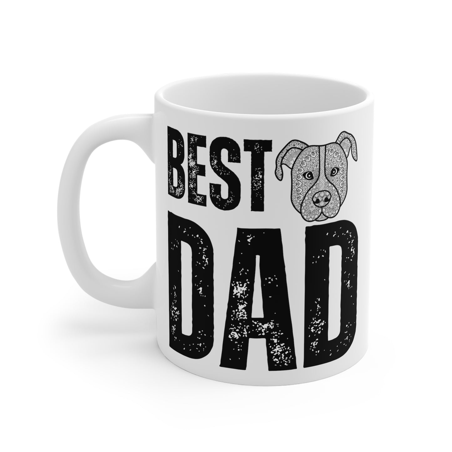 Pitbull Dog Dad Mug - Best Dad Father's Day Gift