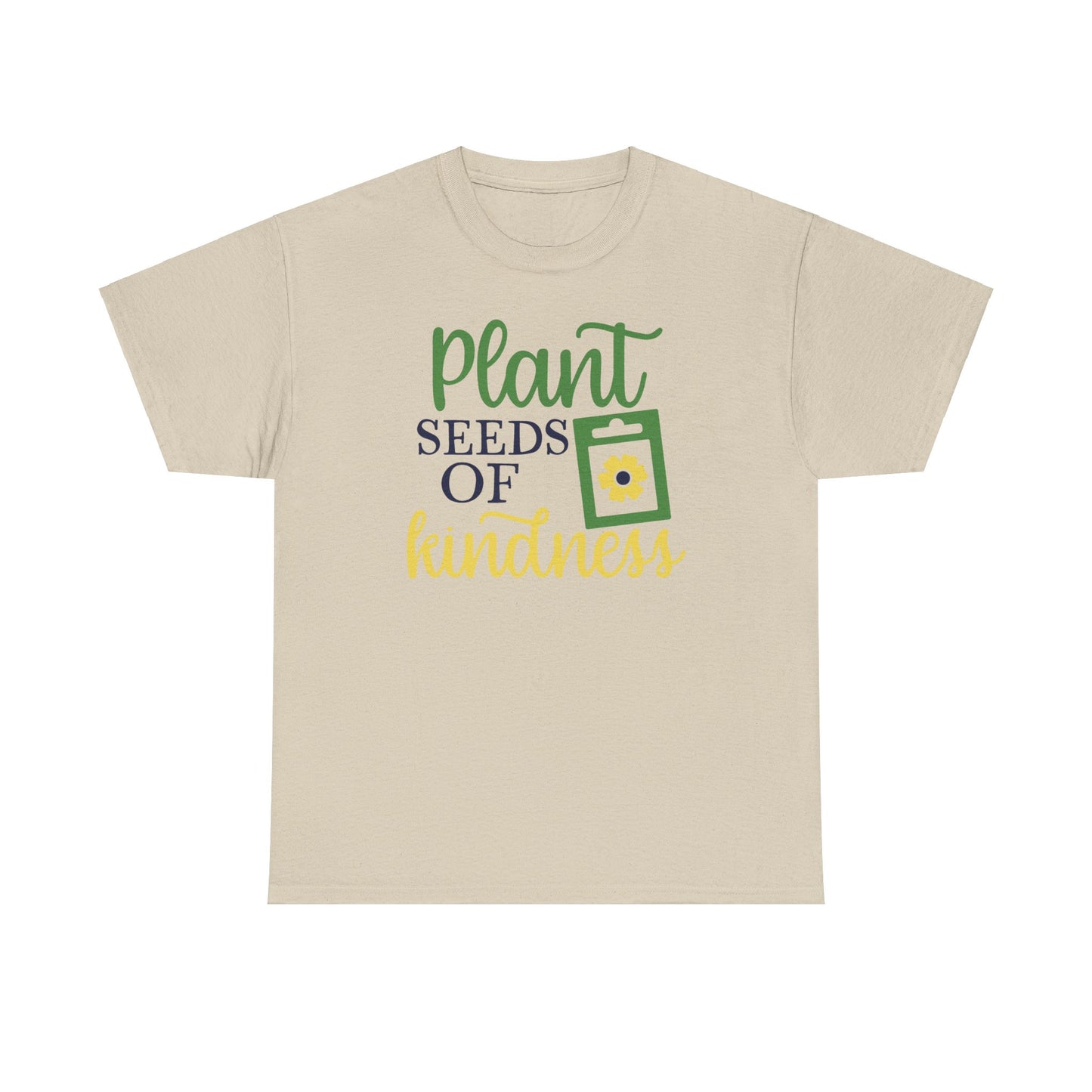 Motivational Floral T-shirt - Plant Seeds of Kindness