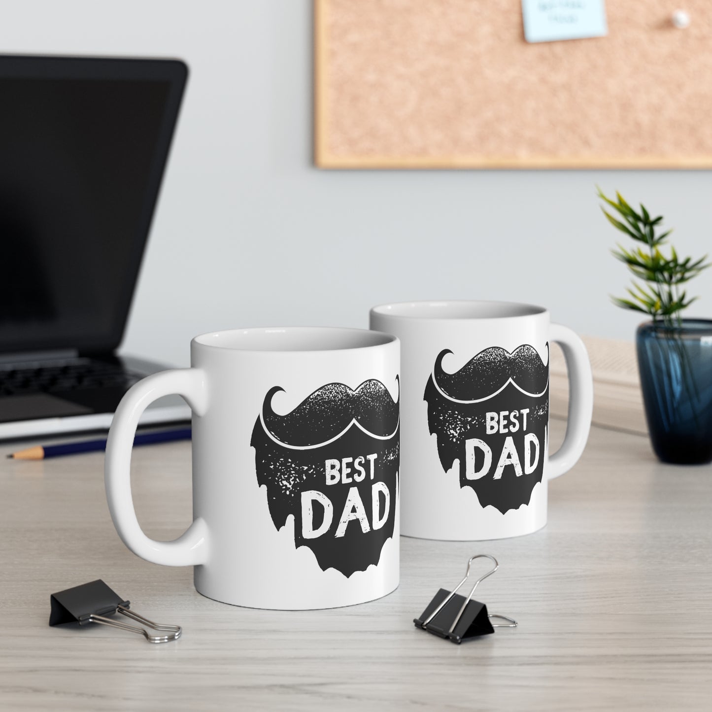 Funny Bearded Dad Mug - Best Dad