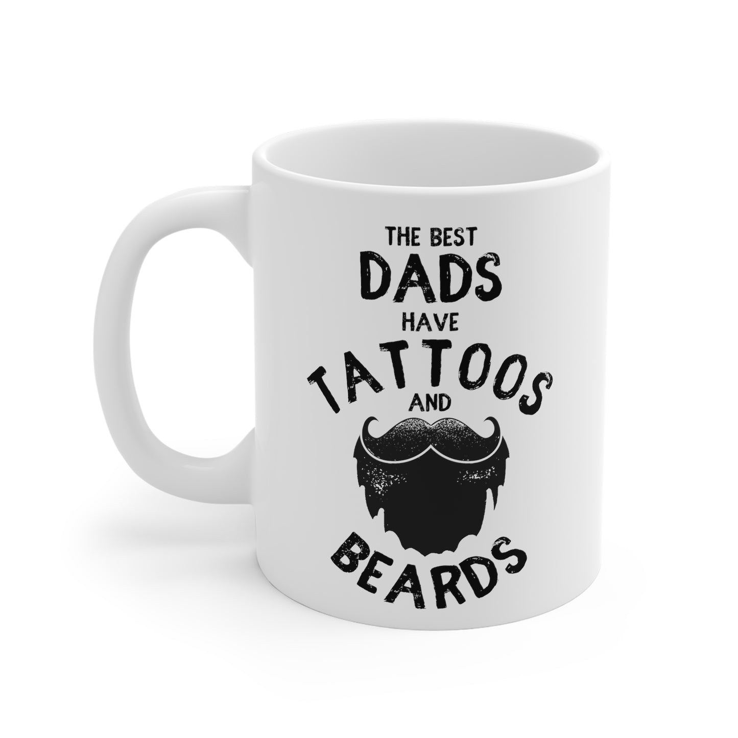 Funny Mug for Bearded and Tattooed Dads - Dads With Tattoos and Beards