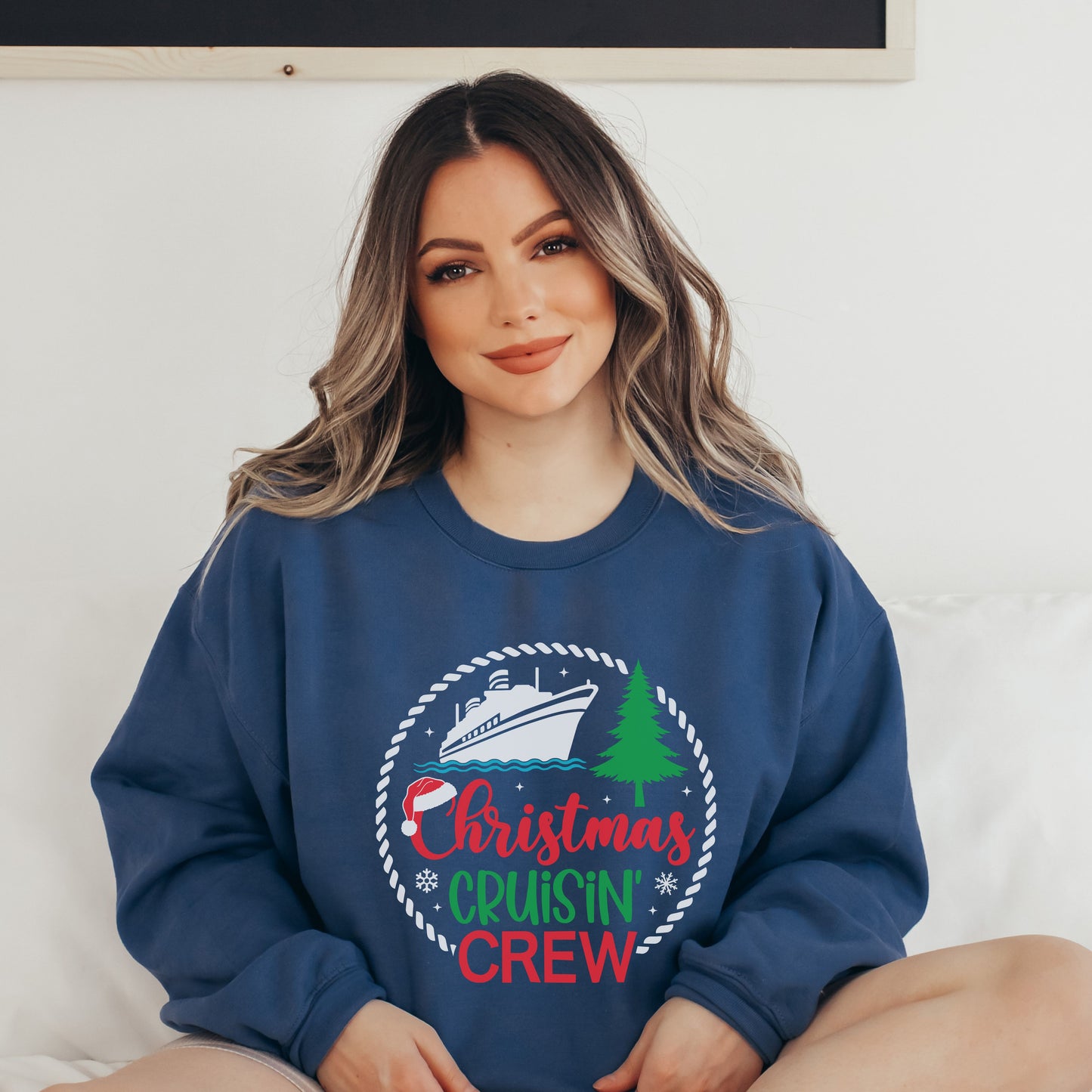 Family Christmas Cruising Sweatshirt - Cruising Crew