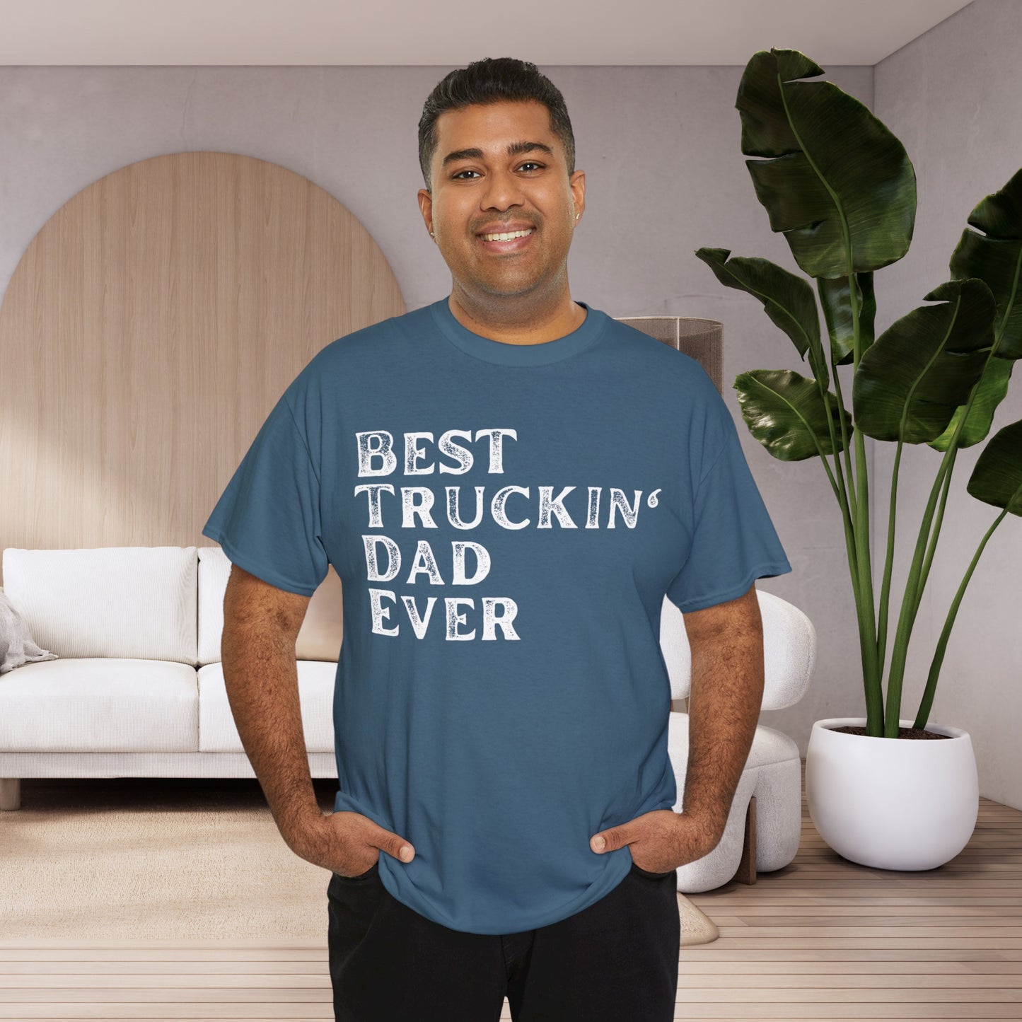 Best Truck Driver Dad T-shirt, Best Truckin' Dad Gift