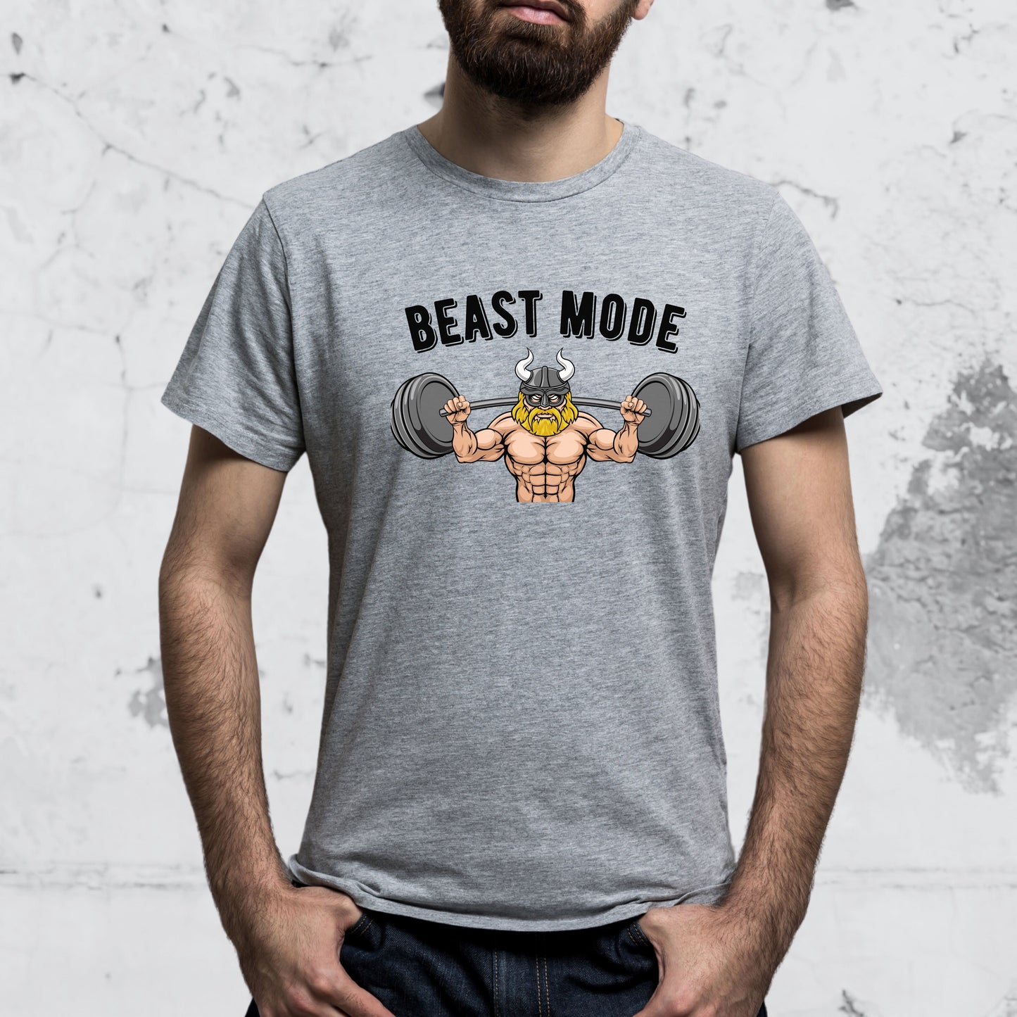 Beast Mode Viking Gym T-shirt - Men's Weight Training Gift