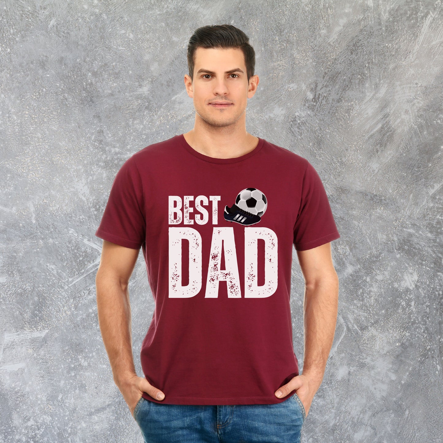 Best Footballer Dad Tee - Father's Day Football Gift