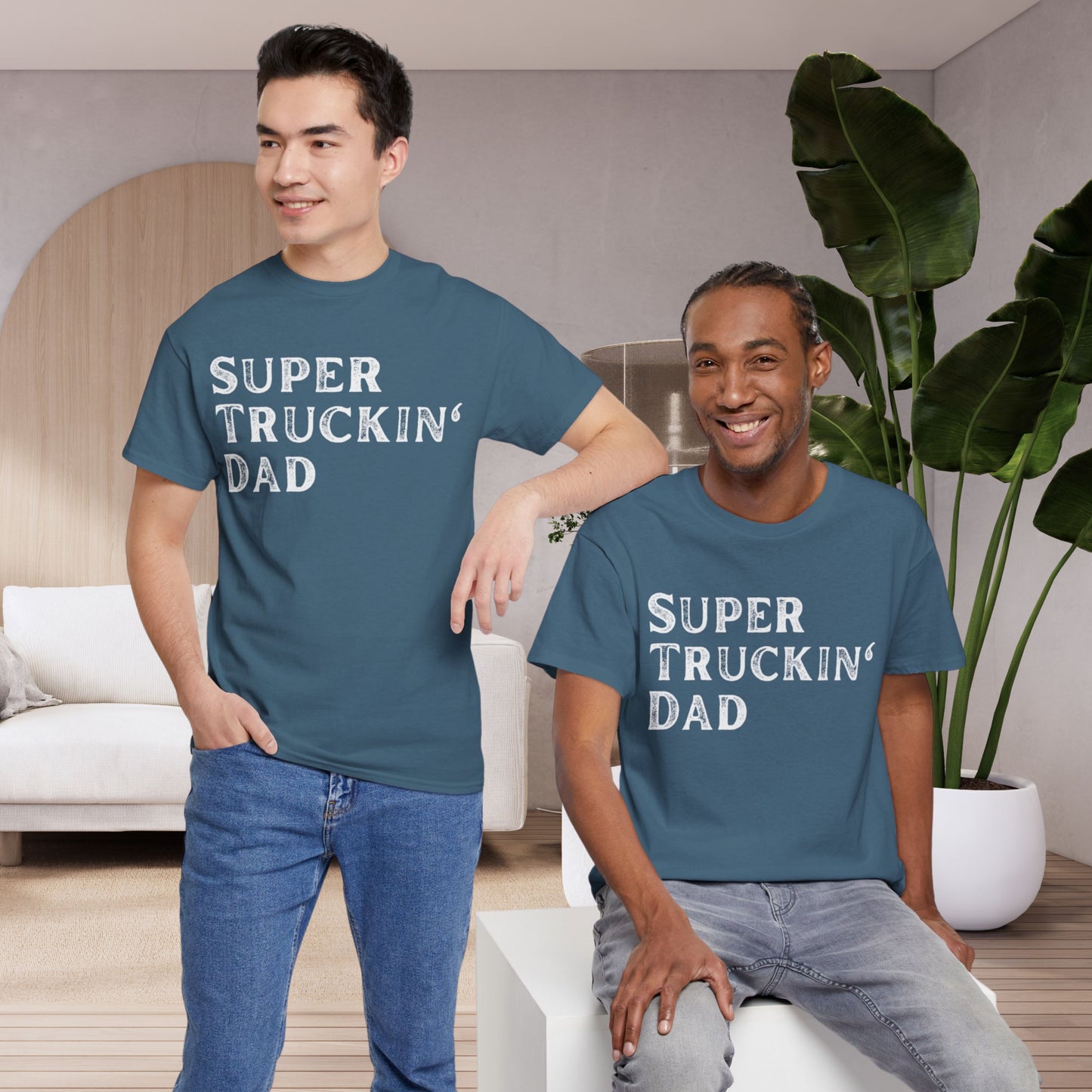 Super Truck Driver Dad T-shirt, Super Truckin' Dad Gift