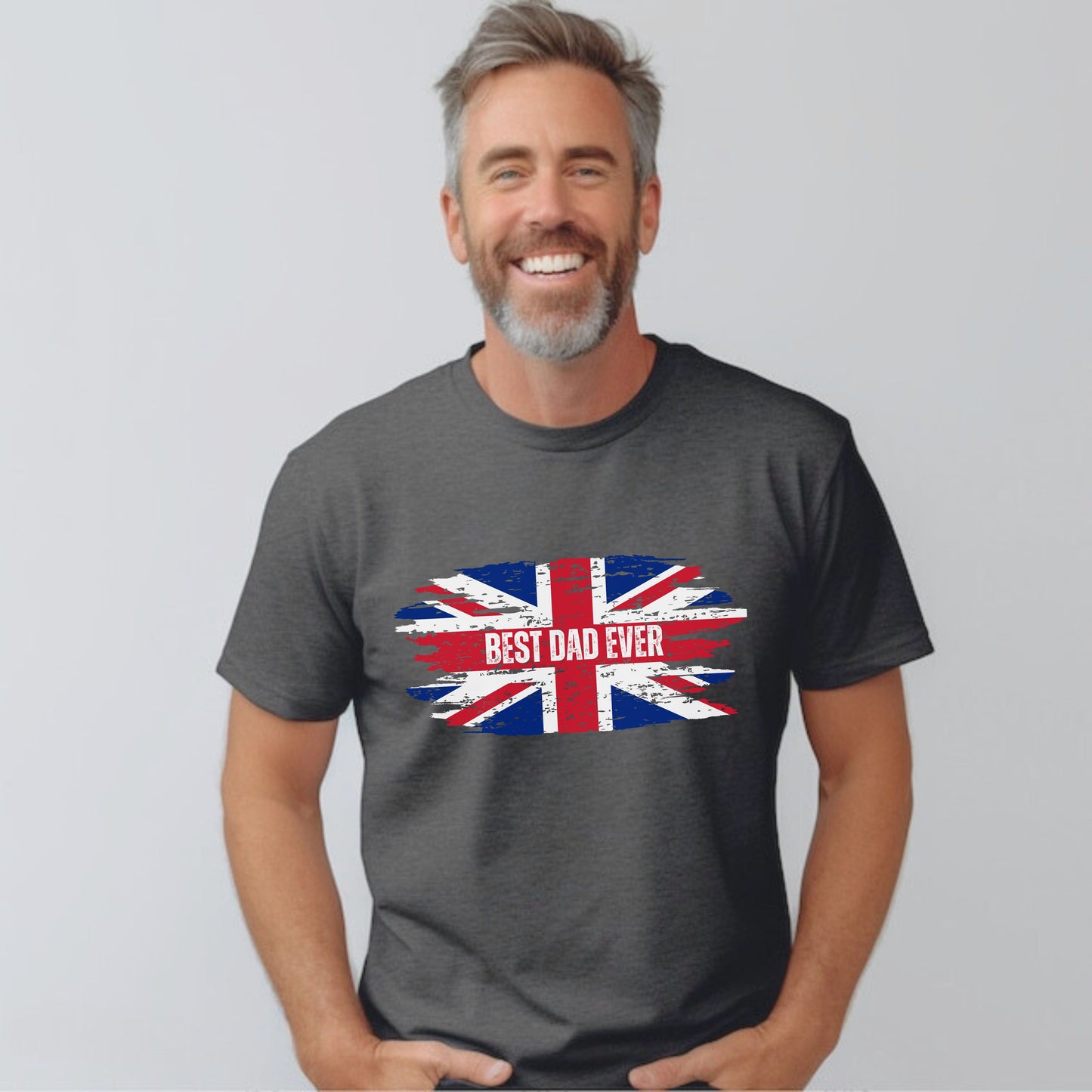 Best Dad Ever Patriotic Shirt - Father's Day Union Jack Shirt