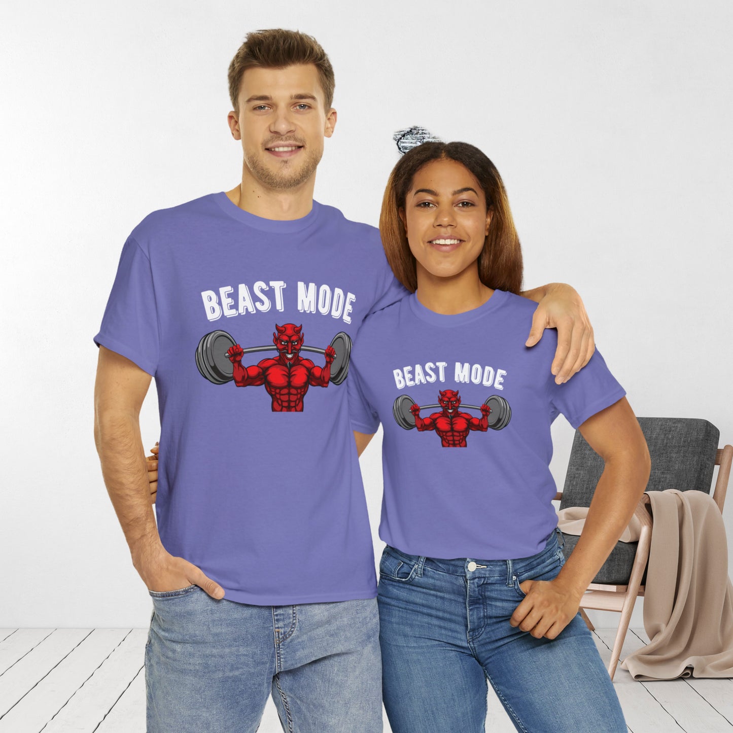 Beast Mode Gym T-shirt - Weight Training Devil Top