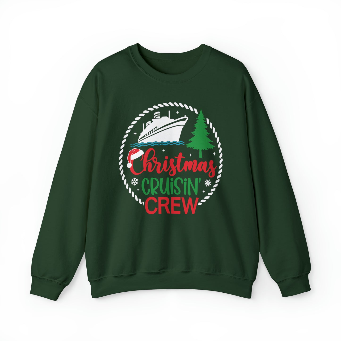 Family Christmas Cruising Sweatshirt - Cruising Crew