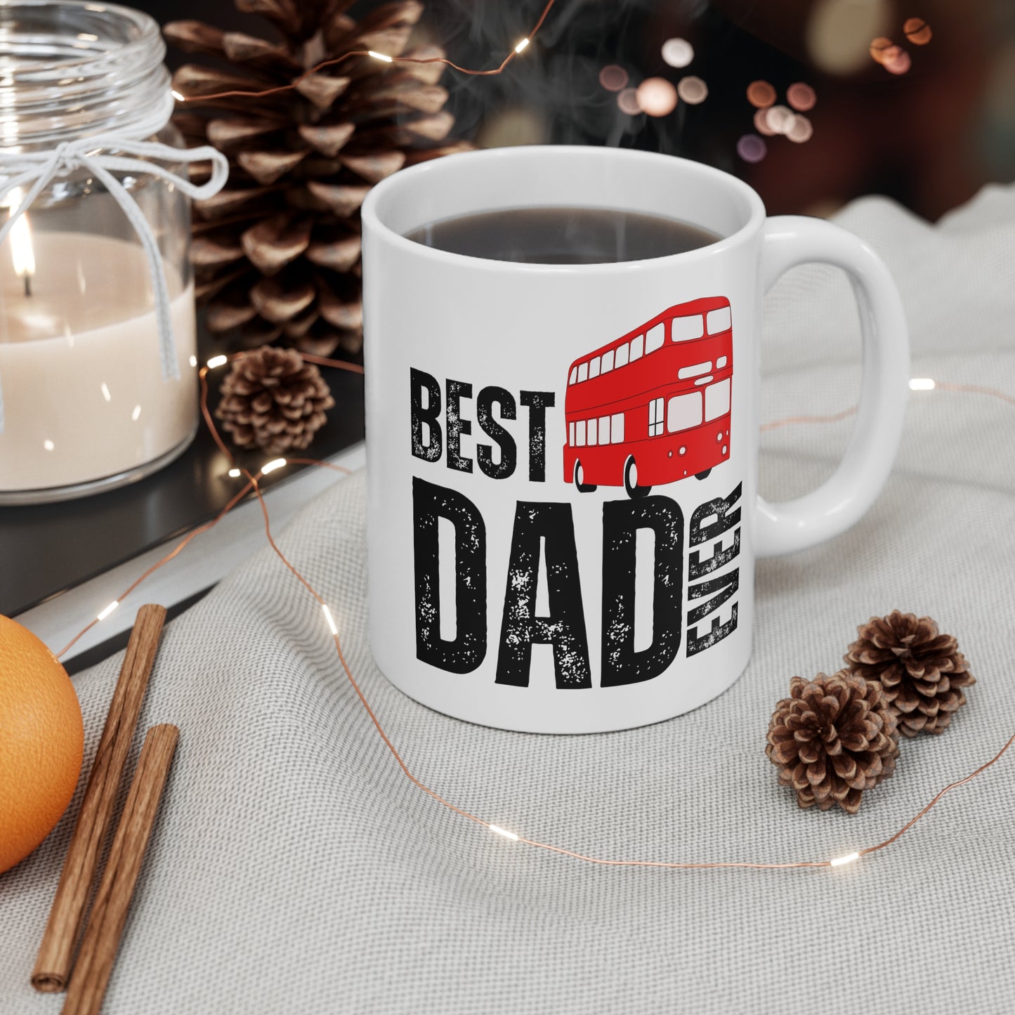 Best Bus Driver Dad Ever Mug - London Bus Father's Day Gift