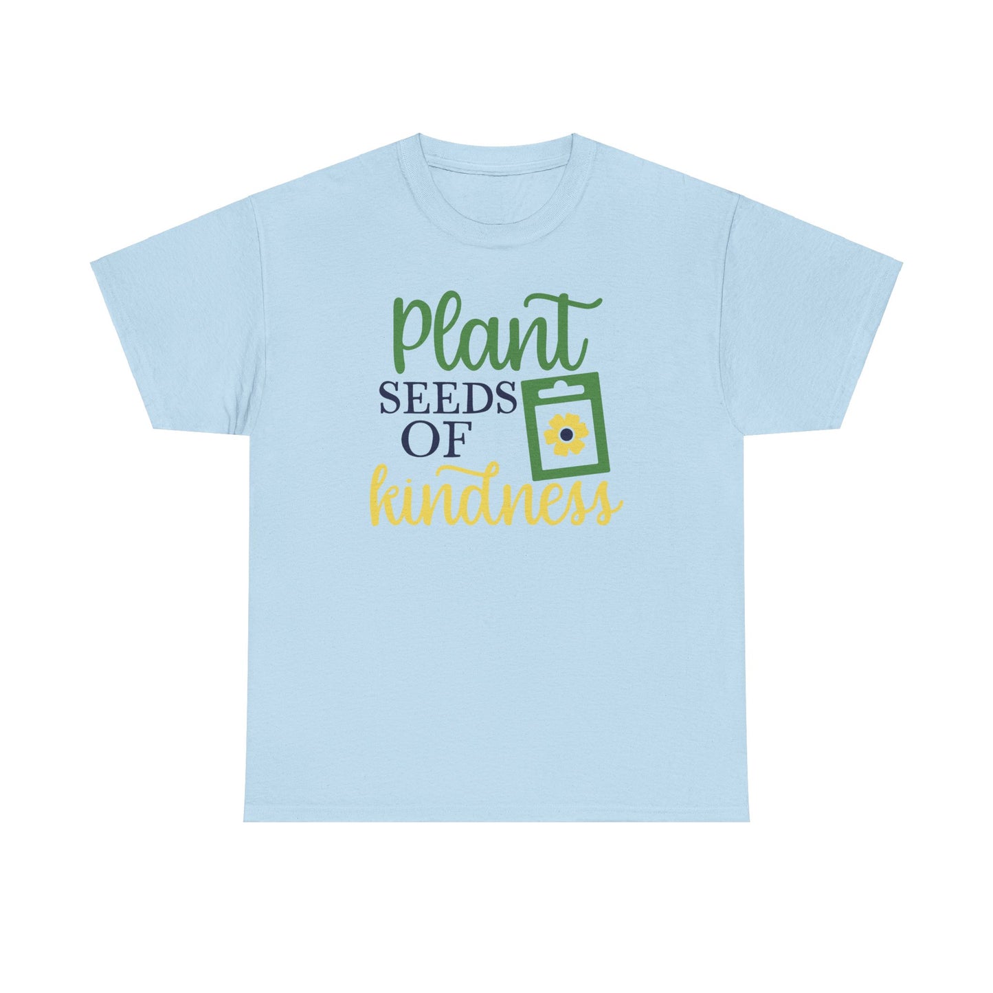 Motivational Floral T-shirt - Plant Seeds of Kindness