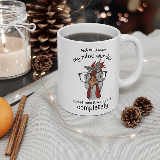 Funny Chicken Lover Mug - Wondering Mind