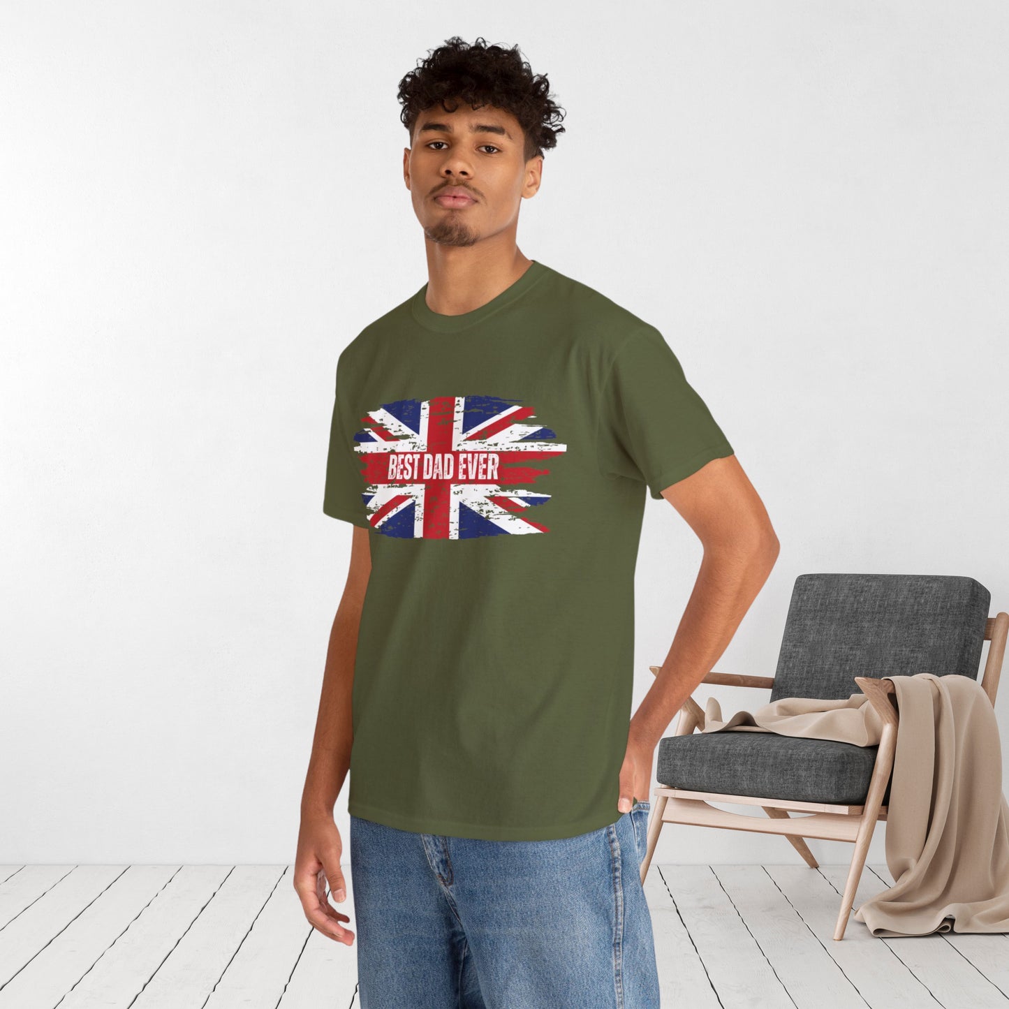 Best Dad Ever Patriotic Shirt - Father's Day Union Jack Shirt