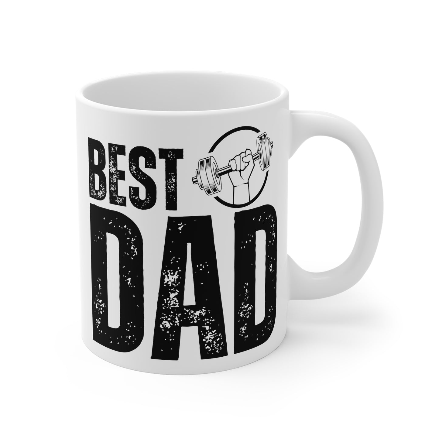 Best Weight Training Dad Mug, Body Builder Dad Father's Day or Birthday Gift