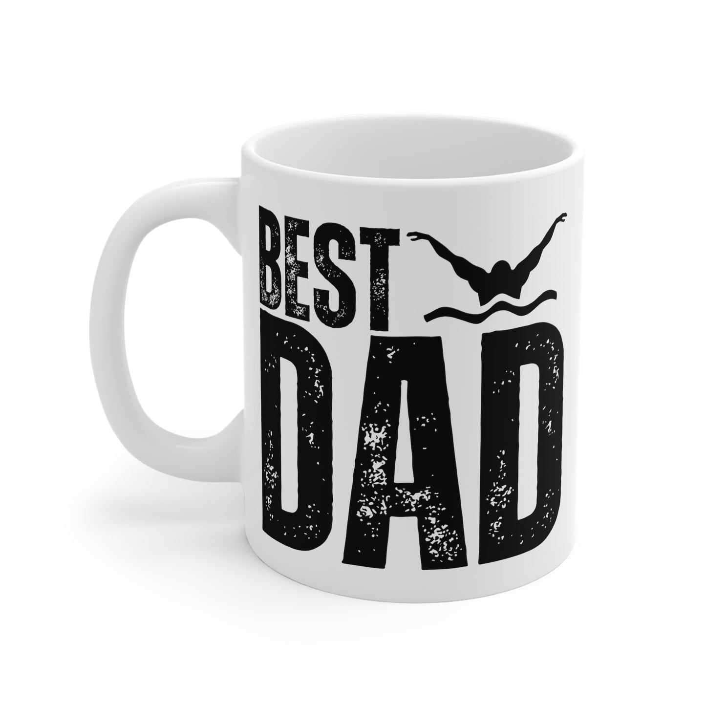 Best Swimming Dad Mug, Father's Day Gift or Birthday Gift for Swimmer