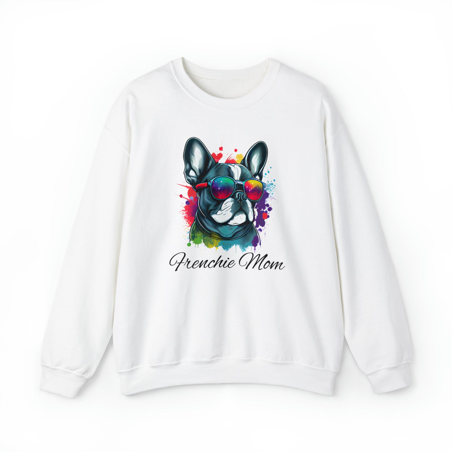 Beautiful Water Colour Paint Drip Frenchie Mom Sweatshirt