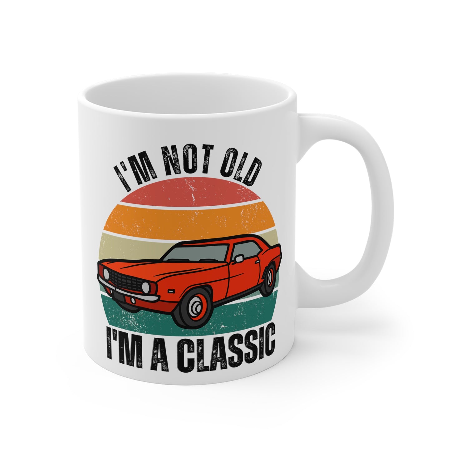 Funny Retro Men's 'I'm Not Old I'm a Classic' Birthday Mug