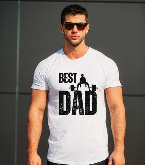 Best Dad Weight Training Luxury T-shirt