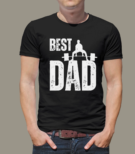 Best Dad Weight Training Luxury T-shirt