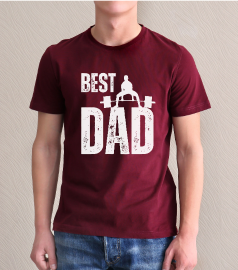 Best Dad Weight Training Luxury T-shirt