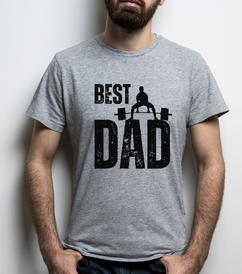 Best Dad Weight Training Luxury T-shirt