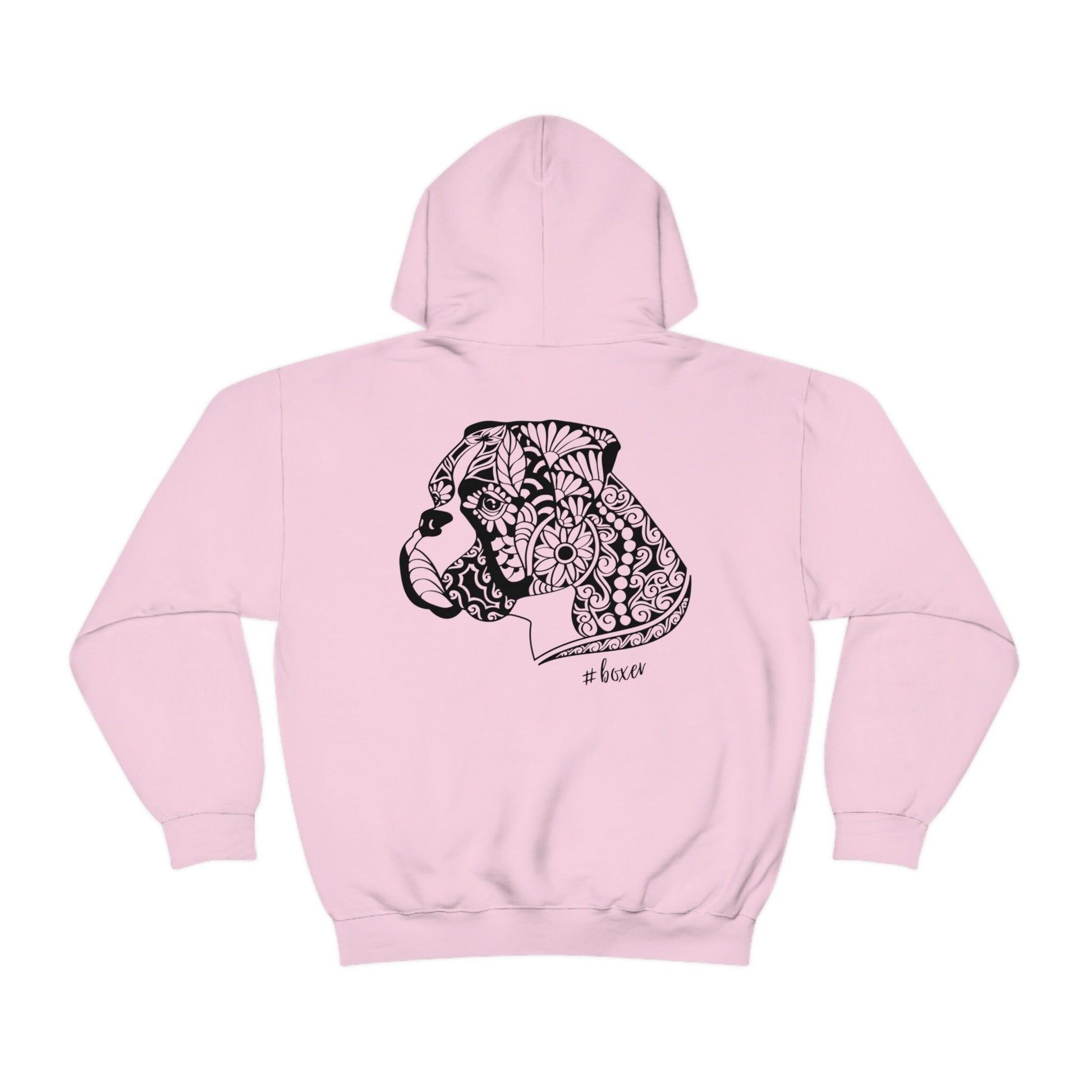 Boxer Dog Lover Hoodie, Abstract Boxer Dog Hoodie, Dog Lover Top, Boxie Dog Face Top, Mandala Dog Top, Boxer Hoodie, Dog Walking Hoodie